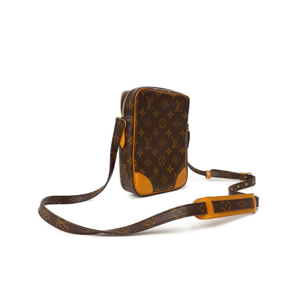 Louis Vuitton Bag Brown Monogram Danube Leather Shoulder